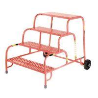 4 TREAD MOBILE STEP - NO HANDRAIL - MESH TREAD