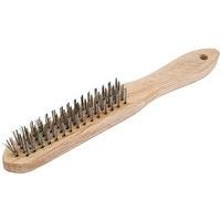 4 row wire brush