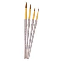 4 piece taklon detail round brush set