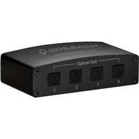 4 ports Toslink splitter Oehlbach Opto Splitter Black