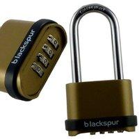 4 digit long shackle combination padlock