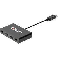 4 ports DisplayPort splitter club3D CSVSV-5400 1920 x 1080 Full HD Black