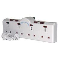 4 Way Converter 240 Volt Individually Switched with Neon Indicators