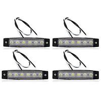 4 x Car Truck Boat Bus Van Indicator 6 LED Light Signal Lamp Waterproof Safe New