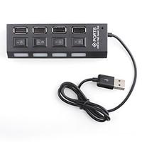 4 Ports USB 2.0 Hi-speed HUB with Switch