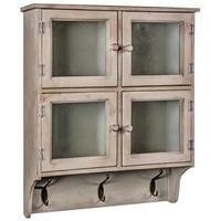 4 Door Cabinet with Hooks