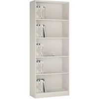 4 You Pearl White Bookcase - Tall Wide