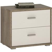 4 You Canyon Grey and Pearl White Bedside Cabinet