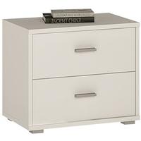 4 You Pearl White Bedside Cabinet - Low