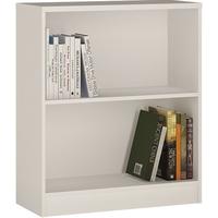 4 You Pearl White Bookcase - Low Wide