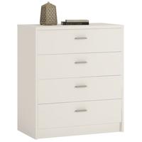 4 You Pearl White Chest of Drawers - 4 Drawer