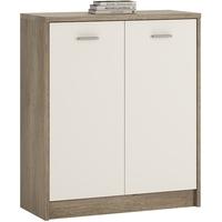 4 You Canyon Grey and Pearl White Cupboard - 2 Door