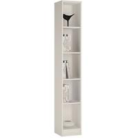 4 You Pearl White Bookcase - Tall Narrow
