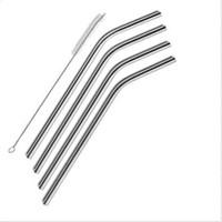 4 Pack ofStraws Stainless Steel Drinking Reusable Brush Set Cleaning for Yeti Tumbler