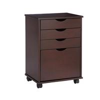 4 drawer rolling storage unit with file drawer