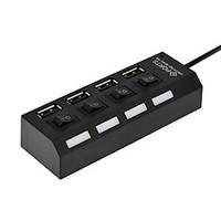 4 Port USB 2.0 High Speed HUB with Switch