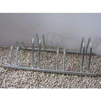 4 SECTION DUAL HEIGHT CYCLE RACK- FLAT TOP