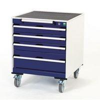 4 DRAWER MOBILE CABINET - H X W X D : 780 X 650 X 650