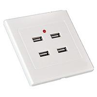 4 port four port usb socket