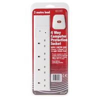 4 Way Surge Protector + Indicator - 2M