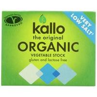 (4 PACK) - Kallo - Low Salt Vegetable Stock Cubes | 66g | 4 PACK BUNDLE