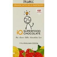 (4 PACK) - iQ Choc - Org Orange & Raspberry Choc | 35g | 4 PACK BUNDLE