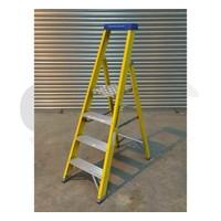 4 Tread Catwalk S400 Fibreglass Platform Step Ladder