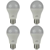 4 pack 65w led e27 screw standard gls bulb warm white frosted