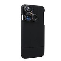 4 in 1 iPhone 7 Lens Case Camera Lens Kit Fish Eye Lens / Macro Lens / Wide Angle Lens / Telephoto Lens Black(Fits iphone 7-4.7 inch only)