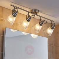 4 bulb bathroom ceiling light kara with g9 leds