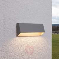 4 bulb led outdoor wall light hanno silver