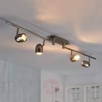 4-bulb Mariana ceiling light in nickel