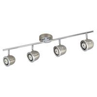 4 Light Satin Silver With Spot Bar Spot Light