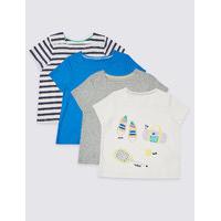 4 Pack Pure Cotton Tops (3 Months - 5 Years)
