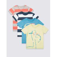 4 pack short sleeve t shirt 3 months 5 years