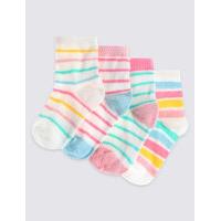 4 Pairs of Striped Socks (0-24 Months)