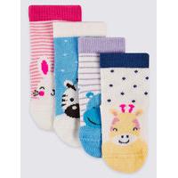 4 Pairs of Novelty Socks (0-24 Months)