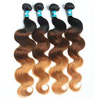 4 Pieces Body Wave Human Hair Weaves Brazilian Texture Human Hair Weaves Body Wave