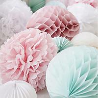 4 pcs 10 Inch (25cm) Honeycomb Tissue Paper Flower Ball for Wedding Party Decoration(More Colors)