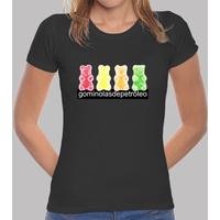 4 bears. girl t-shirt black colored