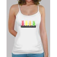 4 bears. girl t-shirt strapless white