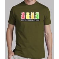 4 bears colored shirt army guy