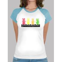 4 bears. girl t-shirt blue baseball