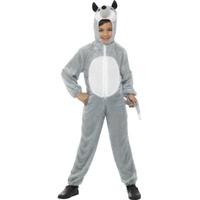 4 6 years grey childrens wolf costume