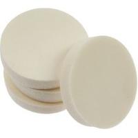 4 White Round Cosmetic Face Painting Sponges