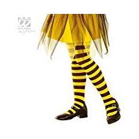 4-6 Years Yellow & Black Girls Bee Pantyhose