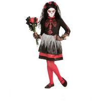 4-5 Years Girls Day Of The Dead Bride Costume