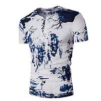 4 colors M-3XL Hot Sale Men\'s Casual/Daily Simple Summer T-shirtSolid Print Round Neck Short Sleeve Cotton