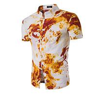 4 colors M-3XL Hot Sale Men\'s Casual/Daily Simple Summer T-shirt Solid Print Stand Short Sleeve Cotton