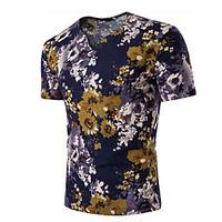 4 colors M-3XL Hot Sale Men\'s Casual/Daily Simple Summer T-shirt Solid Print V Neck Short Sleeve Cotton